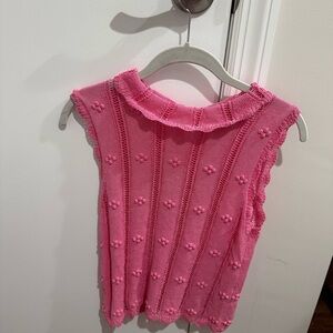 Pink Floral Embroidered Zara top